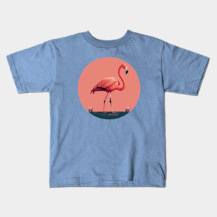 Pink Flamingo Artwork, Love Flamingos Kids T-Shirt