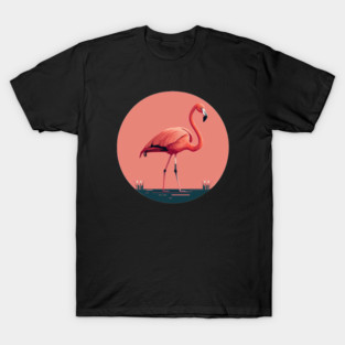Pink Flamingo Artwork, Love Flamingos T-Shirt