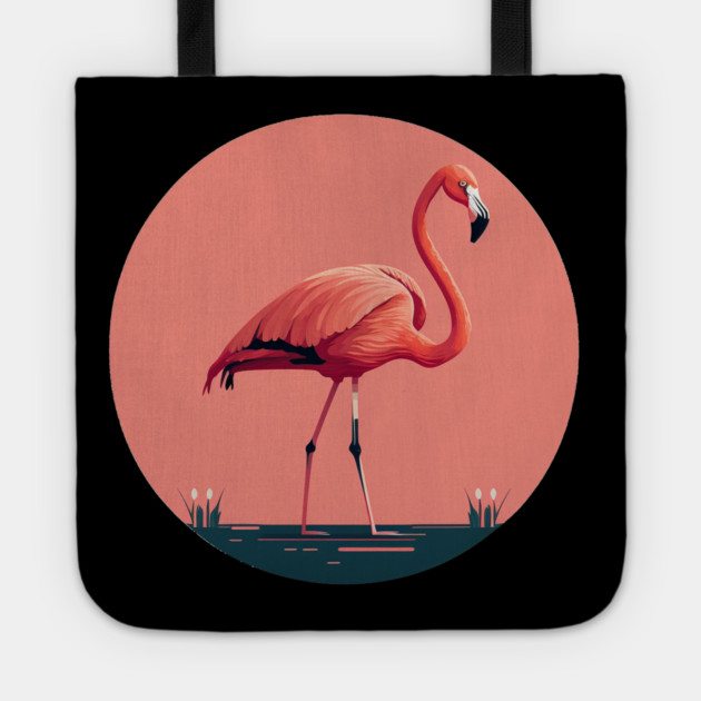 Pink Flamingo Artwork, Love Flamingos Tote by logiamerch