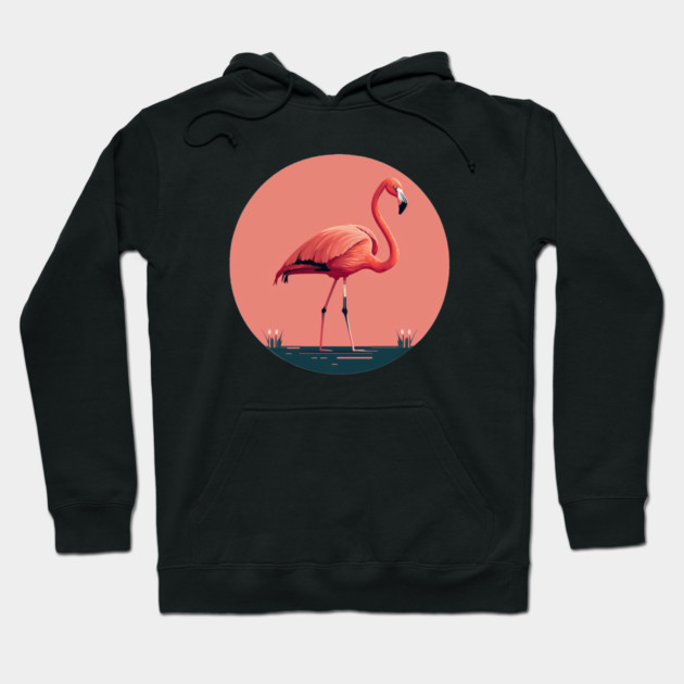 Pink Flamingo Artwork, Love Flamingos Hoodie by logiamerch