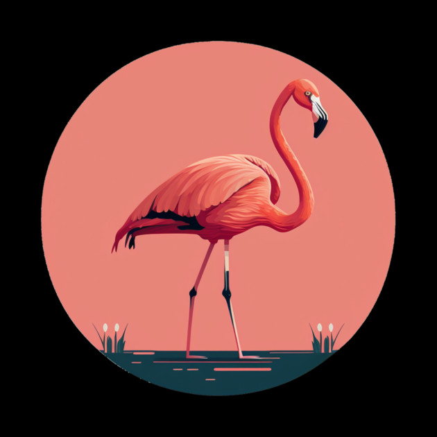 Pink Flamingo Artwork, Love Flamingos by logiamerch