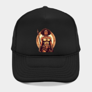 African Queen, Afro Female Warrior, Black History Hat