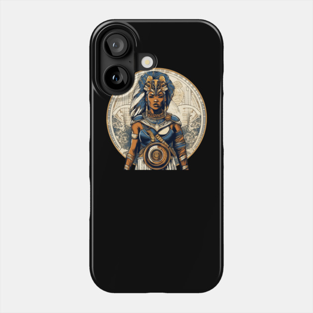 African Queen, Afro Female Warrior, Black History Phone Case by logiamerch