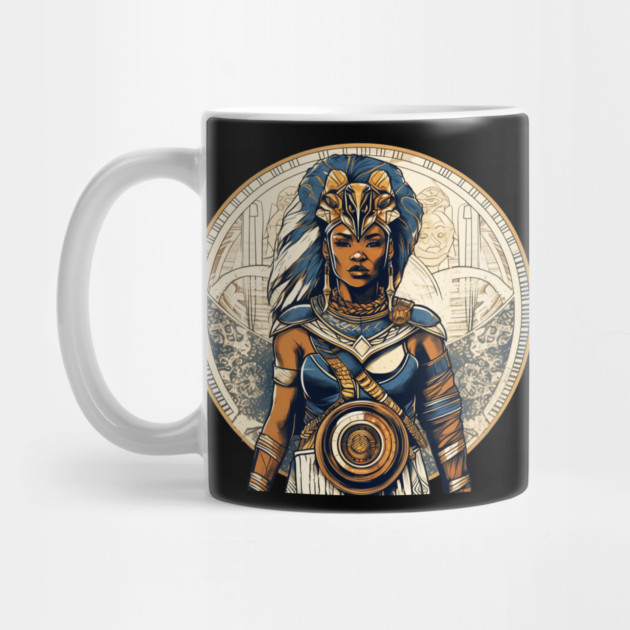 African Queen, Afro Female Warrior, Black History by logiamerch