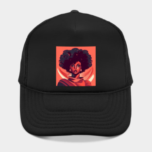 African Queen, Afro Superhero, Female Warrior, Black History Hat
