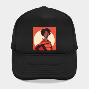 African Queen, Afro Superhero, Female Warrior, Black History Hat