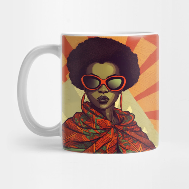 African Queen, Afro Superhero, Female Warrior, Black History by logiamerch