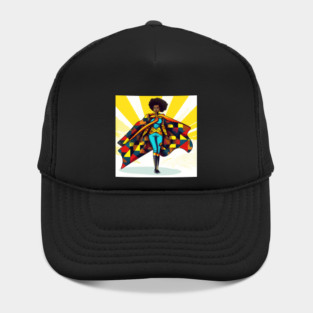 African Queen, Afro Superhero, Female Warrior, Black History Hat