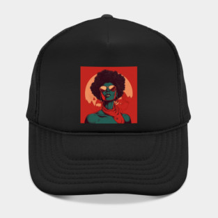 African Queen, Afro Superhero, Female Warrior, Black History Hat