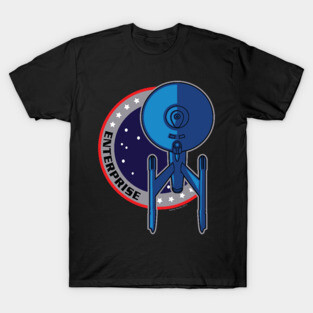 Starship themed patch design T-Shirt
