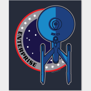 Starship themed patch design Posters and Art
