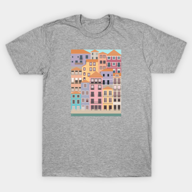 Colorful Porto, Portugal Porto T-Shirt TeePublic