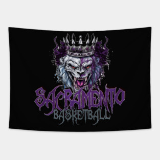 Sacramento Basketball Halloween Tapestry