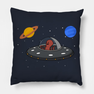 Space Octopus Pillow