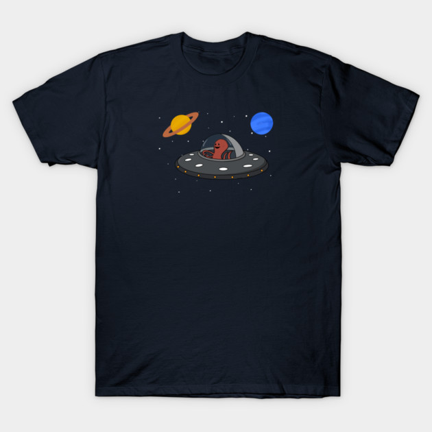 Space Octopus T-Shirt by Coconut Moe Illustrations