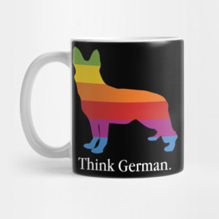 Think German Shepherd - Dog Lover Dogs Mug