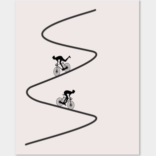 cycling funny bycicle ride, Detour Posters and Art