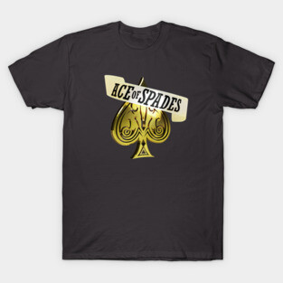 Ace of Spades - Gold T-Shirt