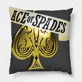 Ace of Spades - Gold Pillow