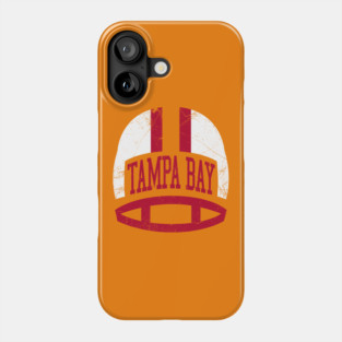 Tampa Bay Retro Helmet - Orange Phone Case