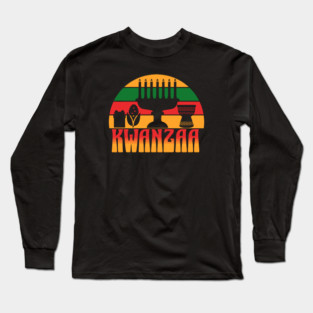 Retro Kwanzaa Long Sleeve T-Shirt