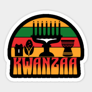 Retro Kwanzaa Sticker
