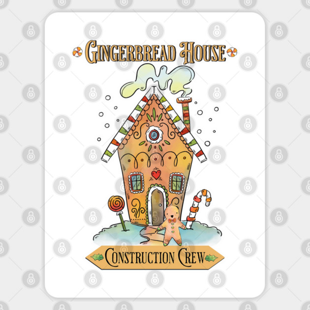 Gingerbread House Construction Crew Sticker by HolidayBug