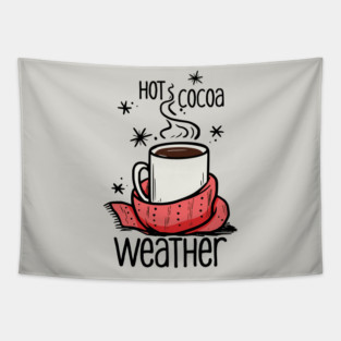 Hot Cocoa Weather Tapestry