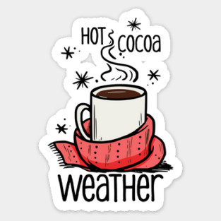 Hot Cocoa Weather Sticker