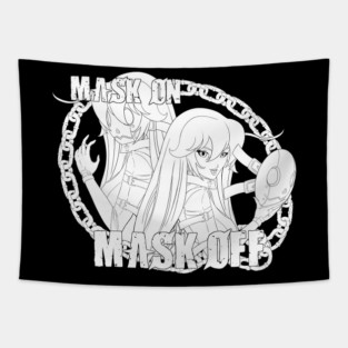 Jack-O Mask Off Tapestry