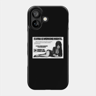 ELVIRA Newspaper Ad Phone Case