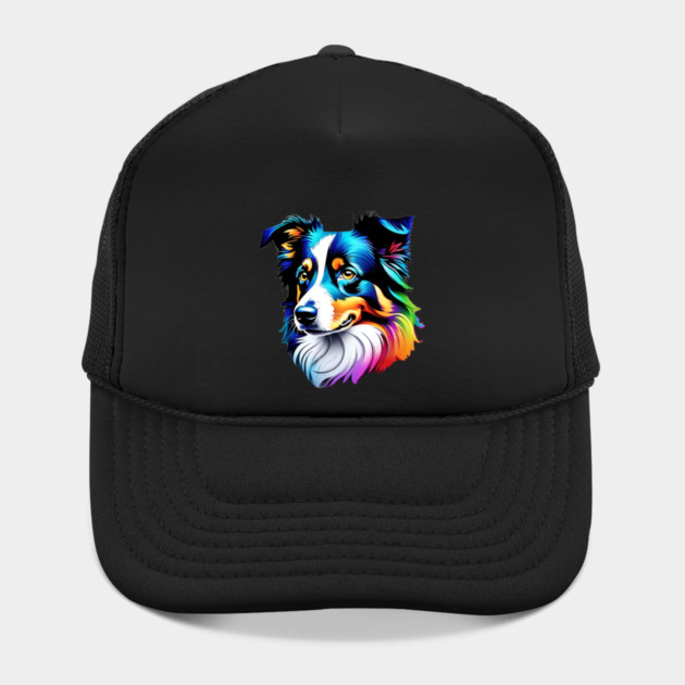 Surrealism art style dog, vibrant, calm brown eyes #3 by BirdsnStuff