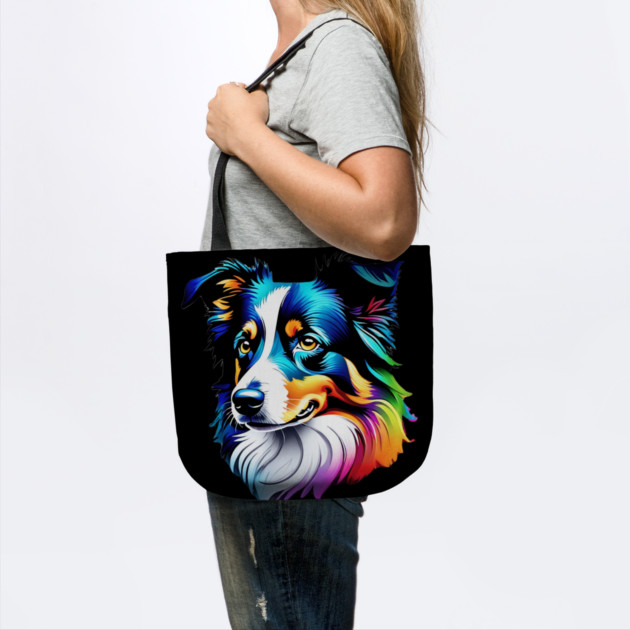 Surrealism art style dog, vibrant, calm brown eyes #3 by BirdsnStuff