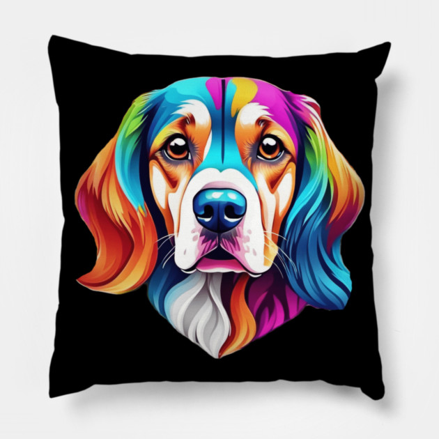 Geometrical Dog Pillow by BirdsnStuff