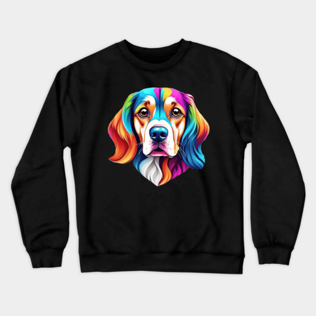 Geometrical Dog Crewneck Sweatshirt by BirdsnStuff