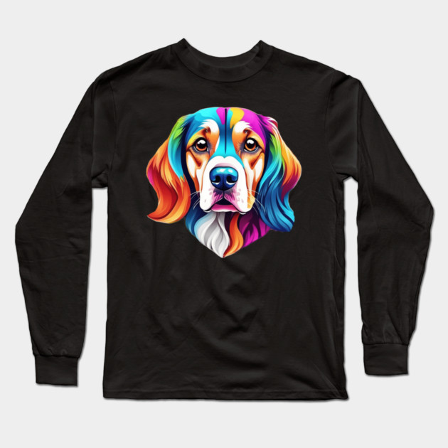 Geometrical Dog Long Sleeve T-Shirt by BirdsnStuff