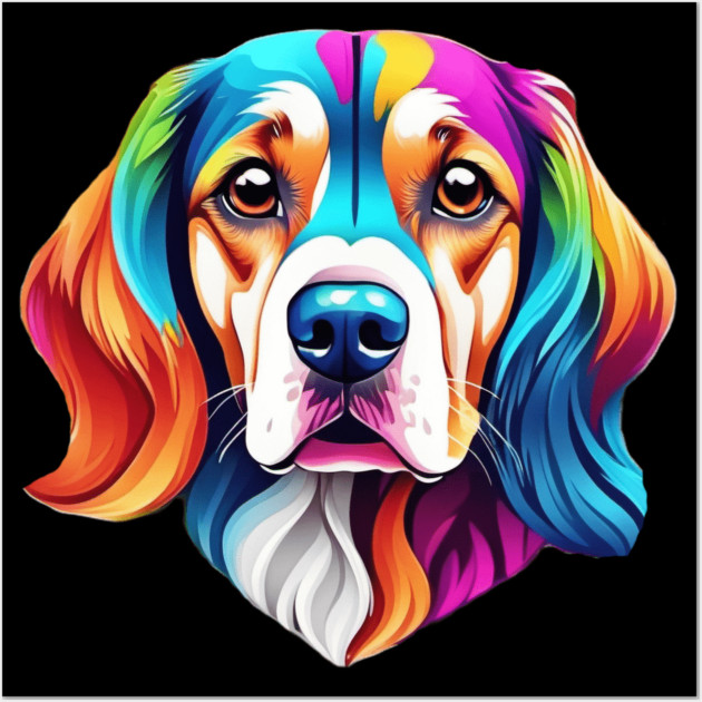 Geometrical Dog Wall Art by BirdsnStuff