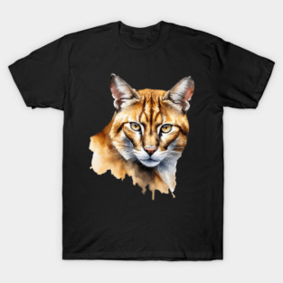 Abstract watercolor of an African Golden Cat #2 T-Shirt
