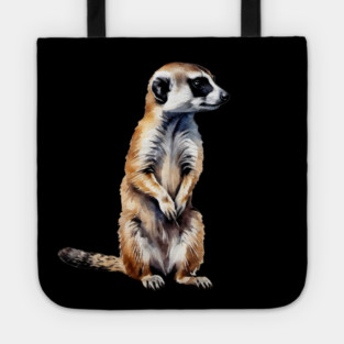 Abstract painting of a African Meerkat Tote
