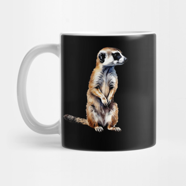 Abstract painting of a African Meerkat by BirdsnStuff