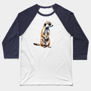 Abstract painting of a African Meerkat Baseball T-Shirt