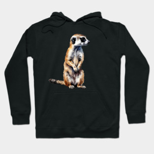 Abstract painting of a African Meerkat Hoodie