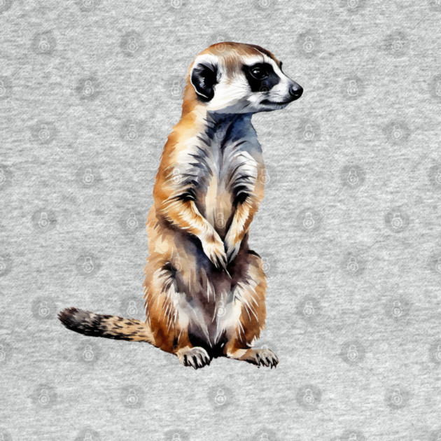 Abstract painting of a African Meerkat by BirdsnStuff