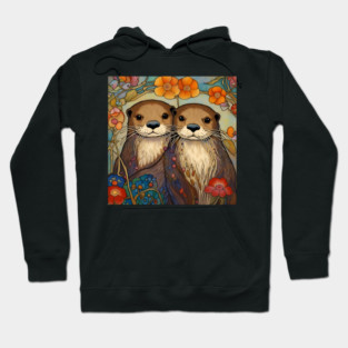 Otter Lover Cute Otter Couple Hoodie