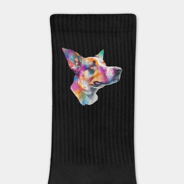 Surrealism art style dog, vibrant, calm brown eyes #4 by BirdsnStuff