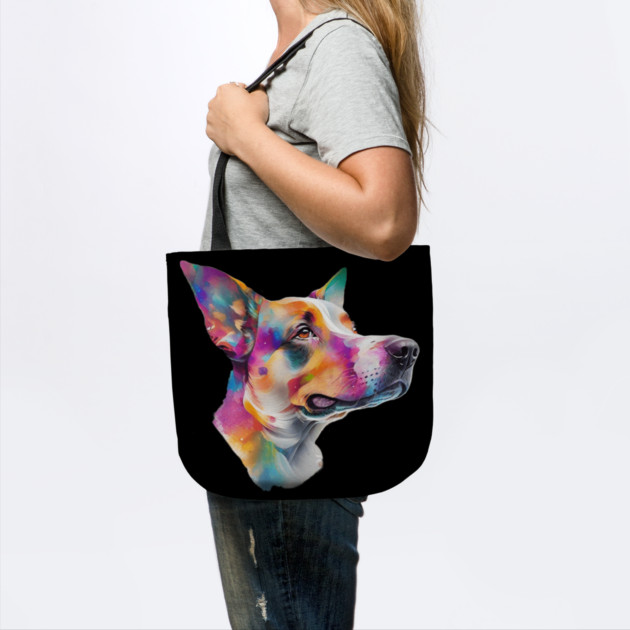 Surrealism art style dog, vibrant, calm brown eyes #4 by BirdsnStuff