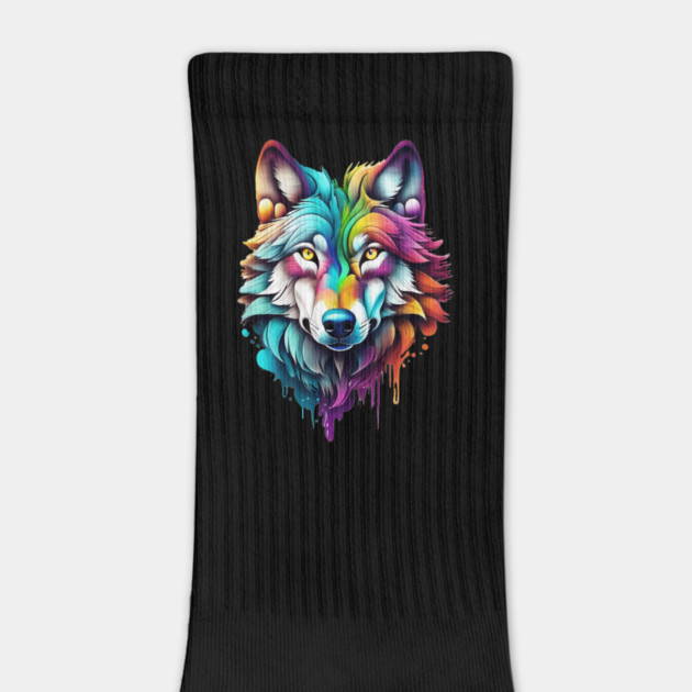 Surrealism style art piece of a Timberwolf #2 by BirdsnStuff