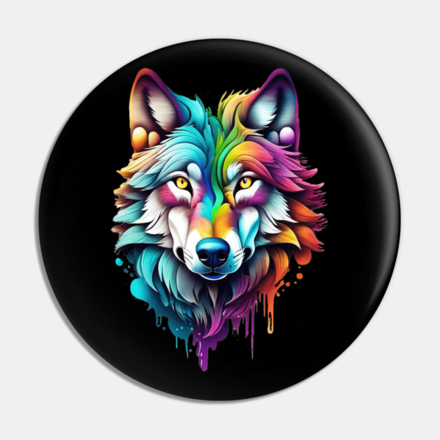 Surrealism style art piece of a Timberwolf #2 Pin by BirdsnStuff