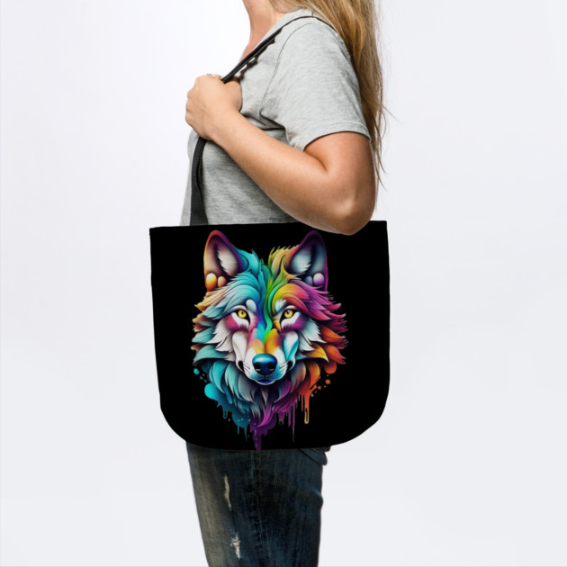 Surrealism style art piece of a Timberwolf #2 by BirdsnStuff