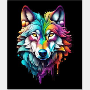 Surrealism style art piece of a Timberwolf #2 Posters and Art